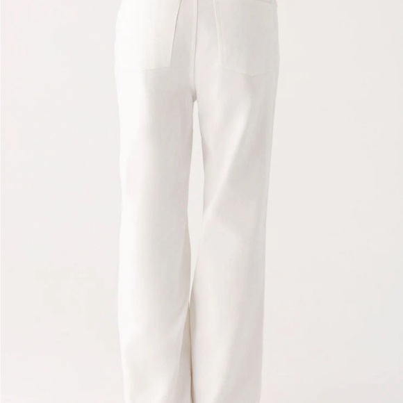 Peppermayo Exclusive - Back Again Straight Leg Denim Jeans - White - Picture 4 of 10